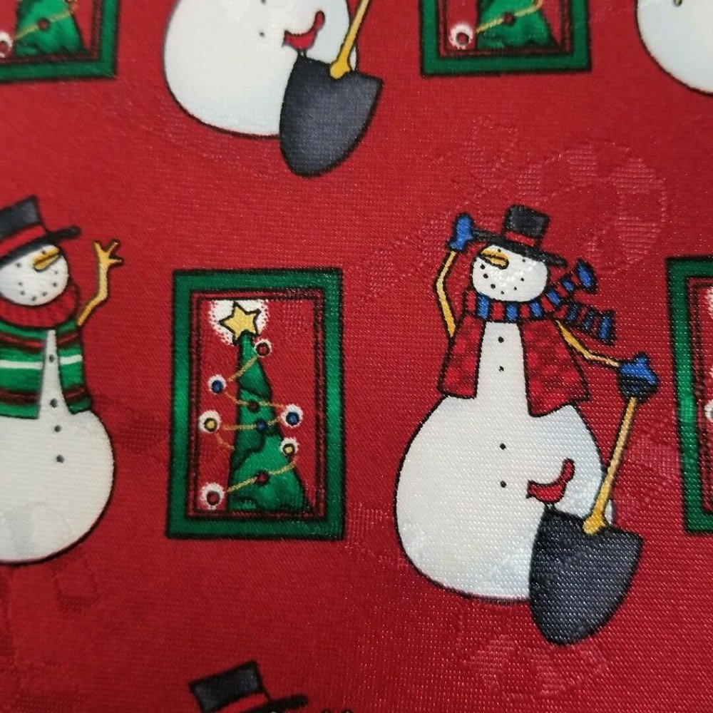 Men's Tie Hallmark Yule Tie Greetings Snowman